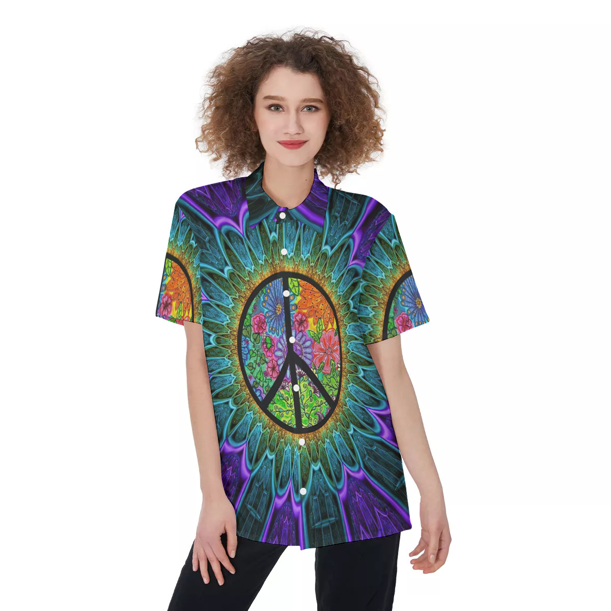 Hippie Hawaiian shirt For Women - variant image 1