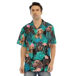 Dachshund Men's Hawaiian Shirt