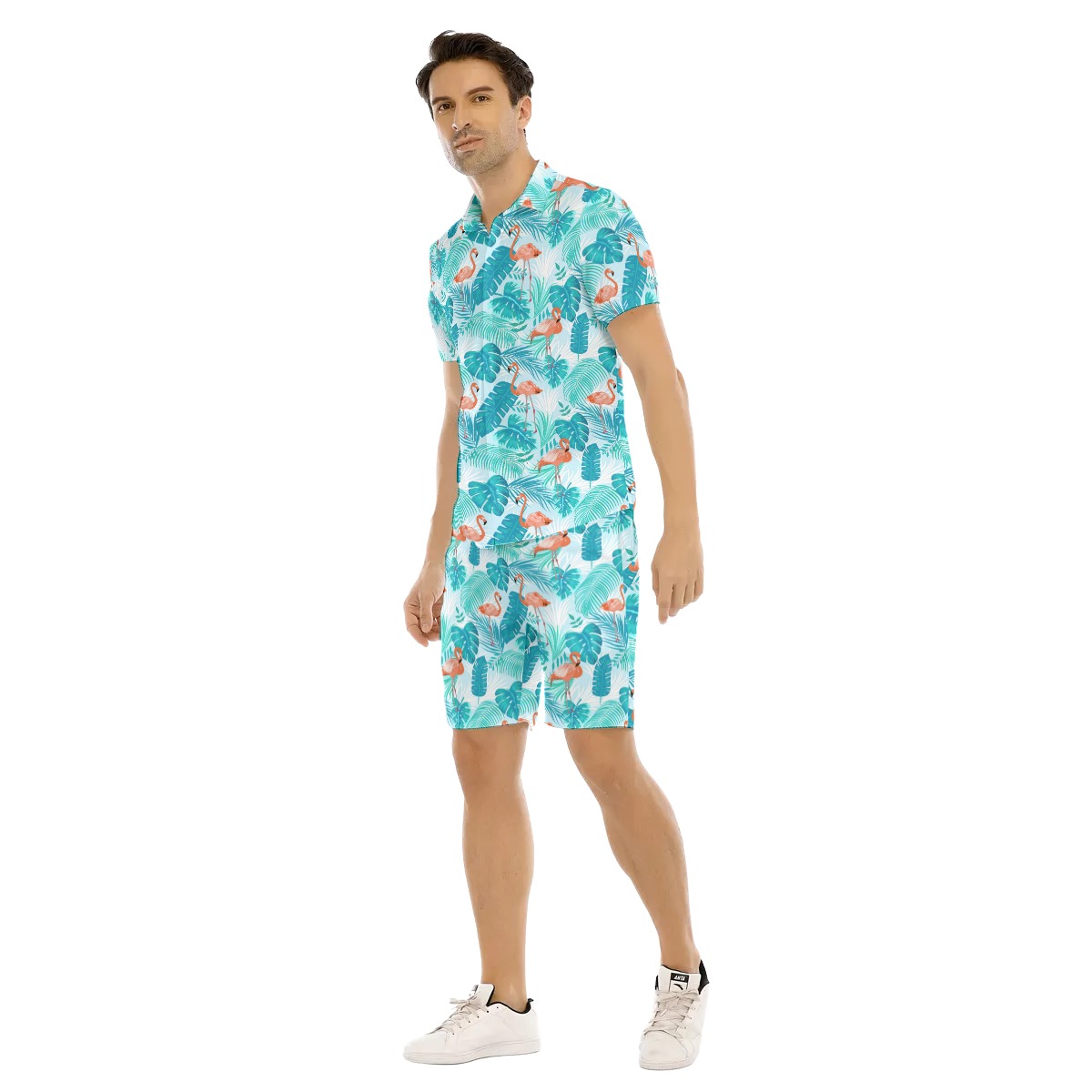 Flamingo Men's Hawaiian Shirt Sets