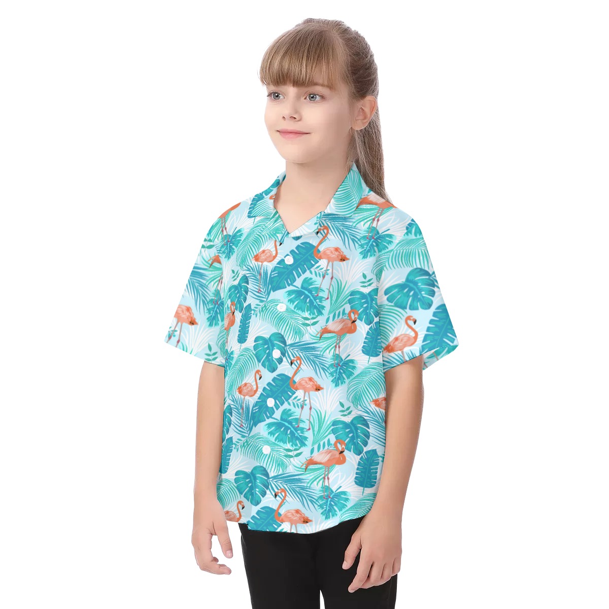 Flamingo Kid's Hawaiian Shirt