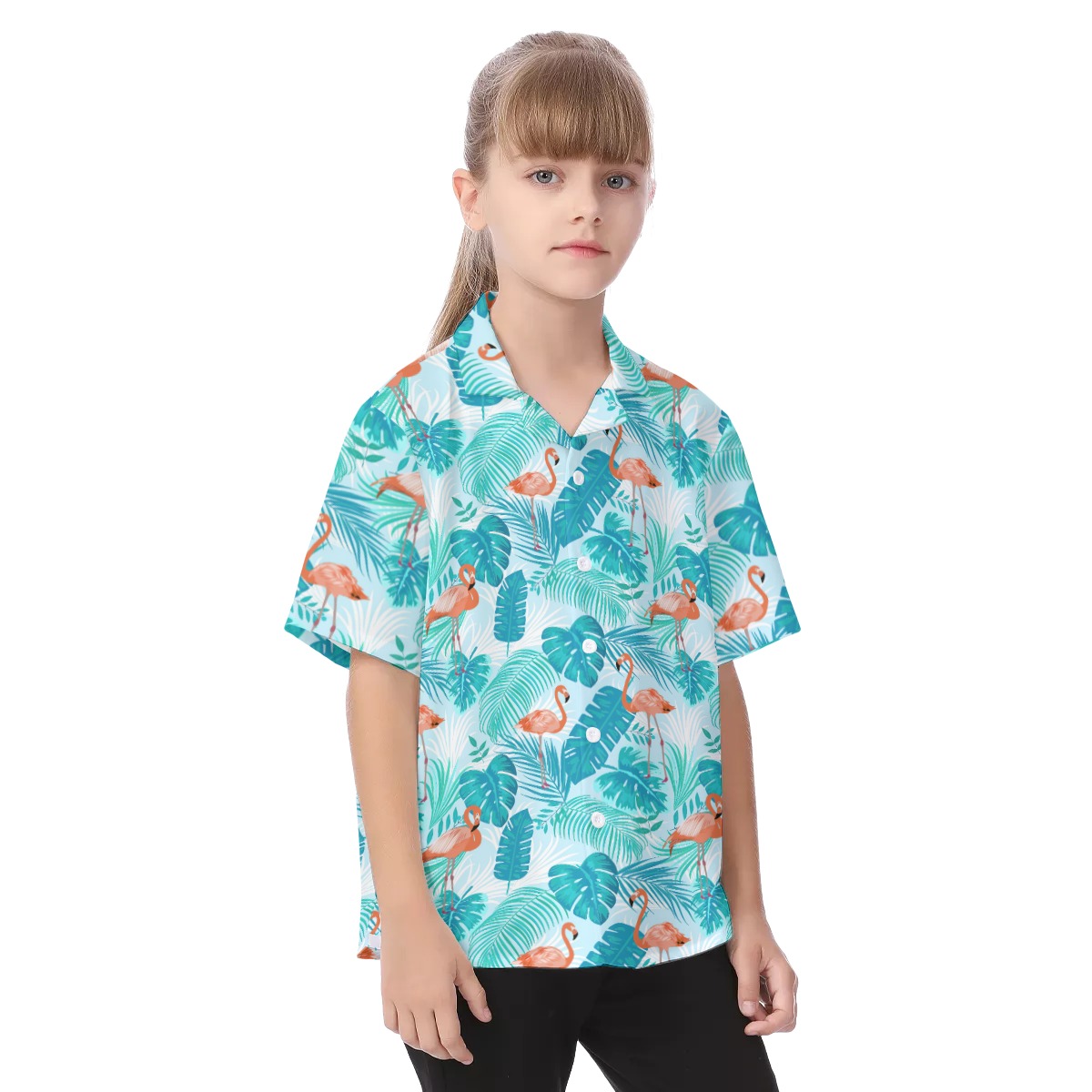 Flamingo Kid's Hawaiian Shirt