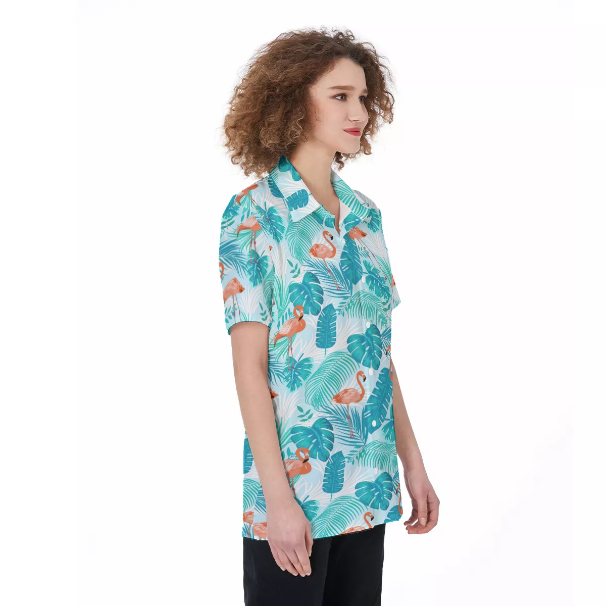 Flamingo Women's Hawaiian Shirt