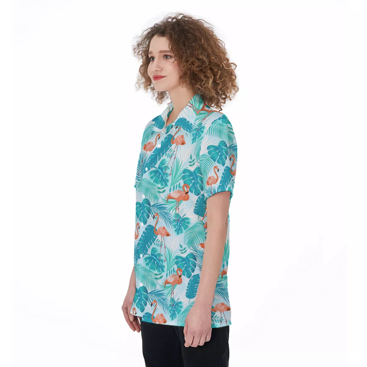 Flamingo Women's Hawaiian Shirt