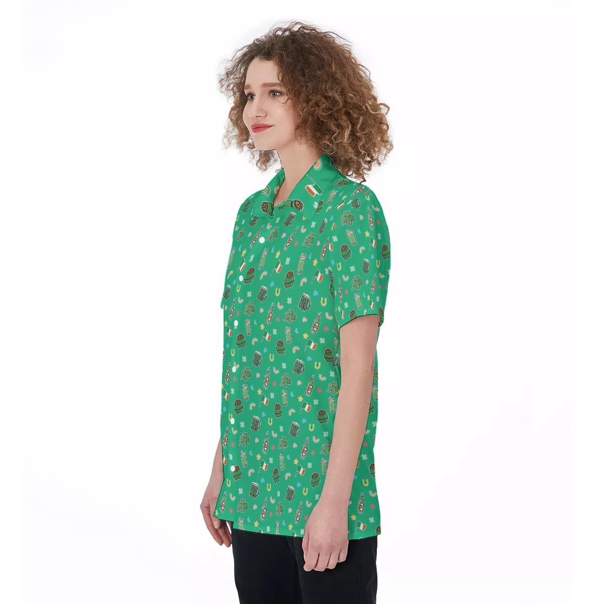 Ireland Beer St Patrick's Day Women's Hawaiian Shirt