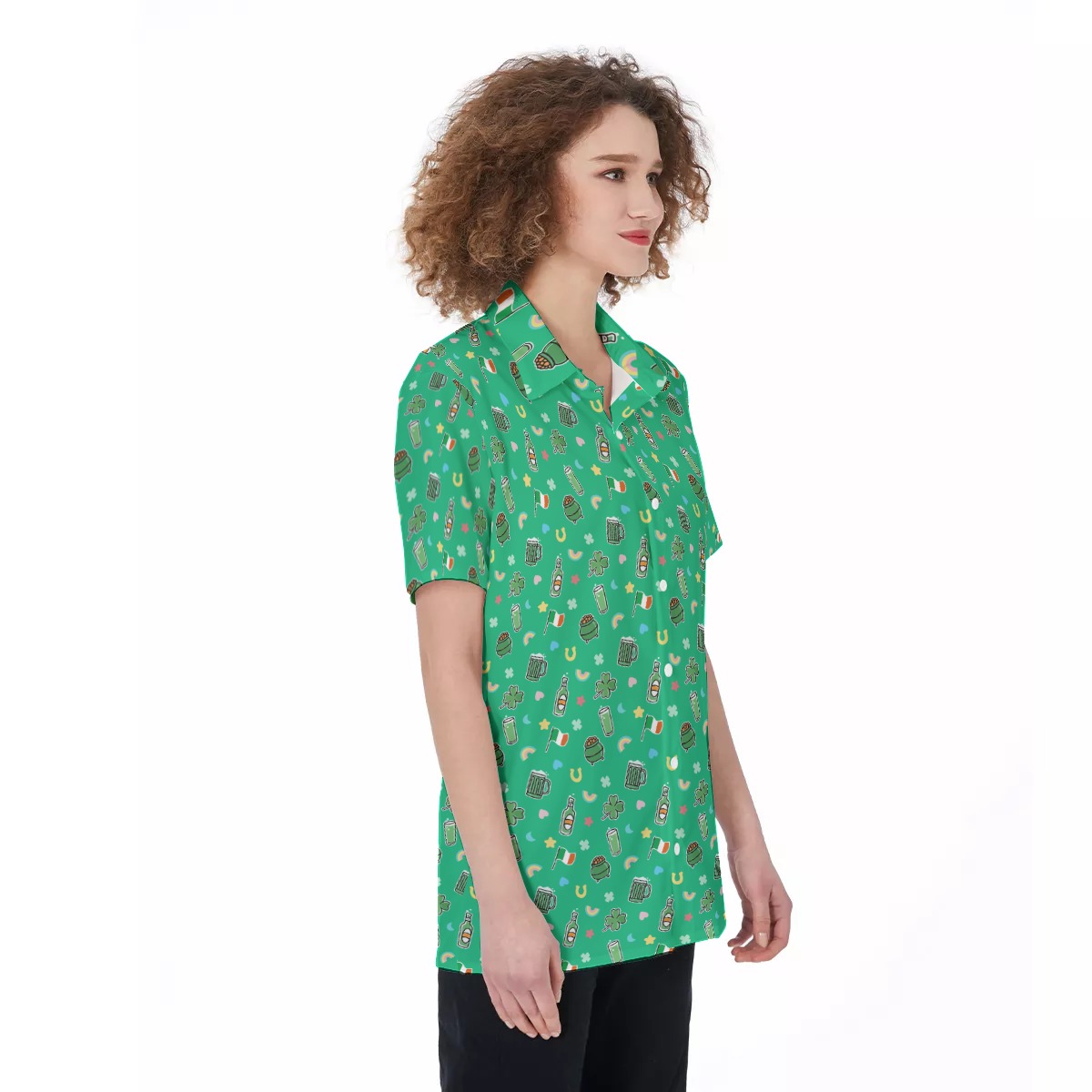 Ireland Beer St Patrick's Day Women's Hawaiian Shirt