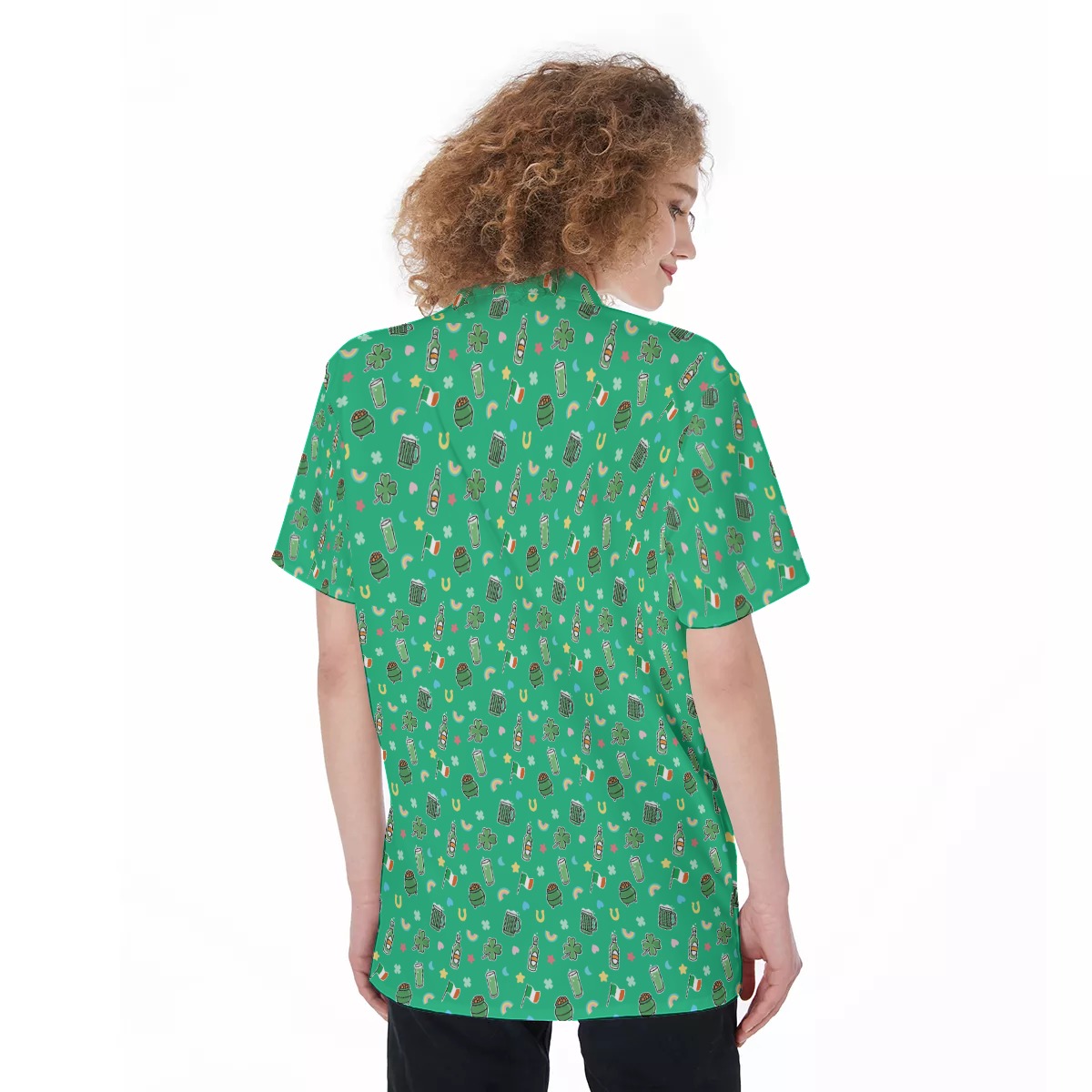 Ireland Beer St Patrick's Day Women's Hawaiian Shirt