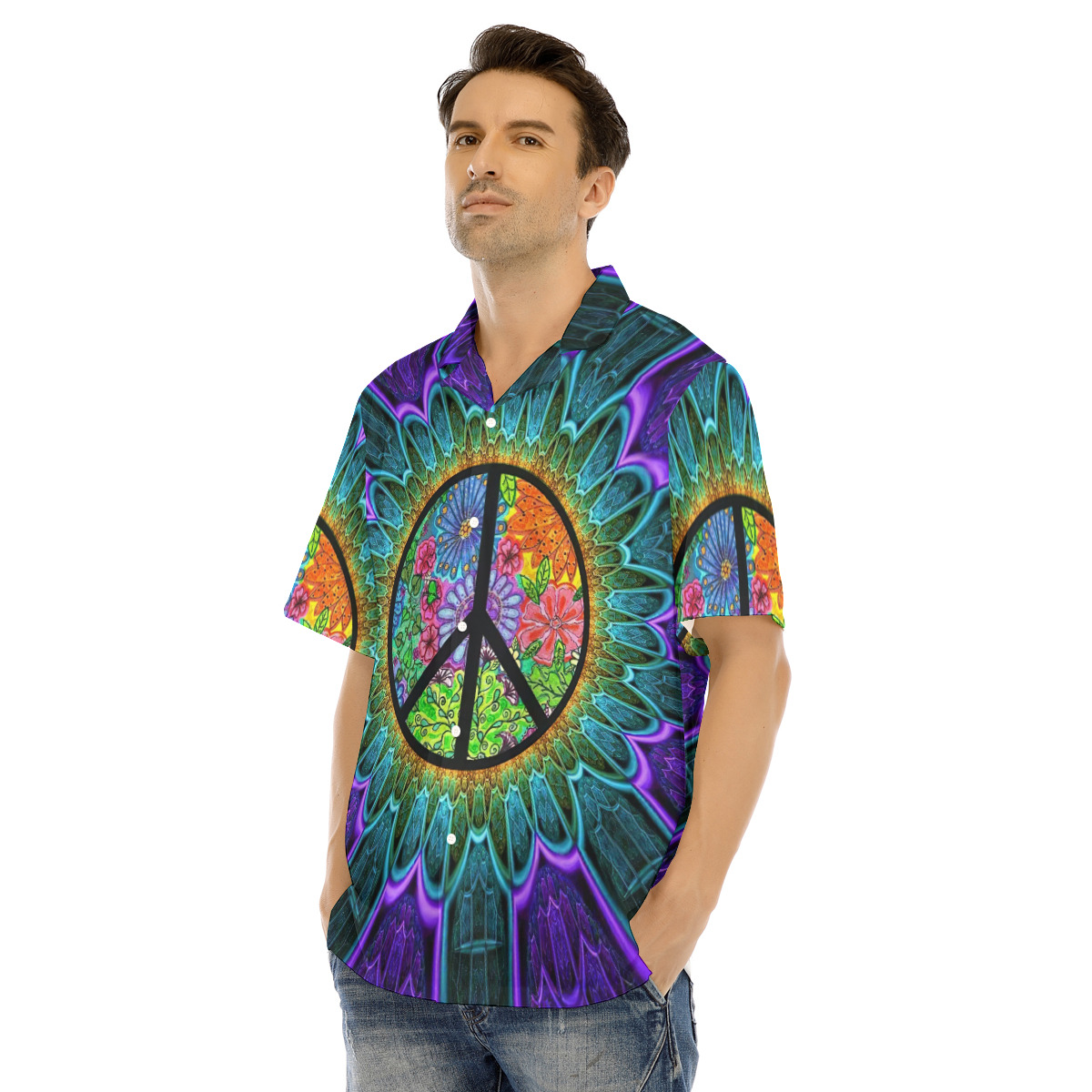 Hippie Hawaiian shirt For Men