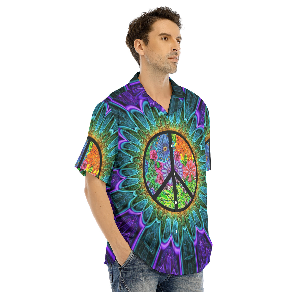 Hippie Hawaiian shirt For Men