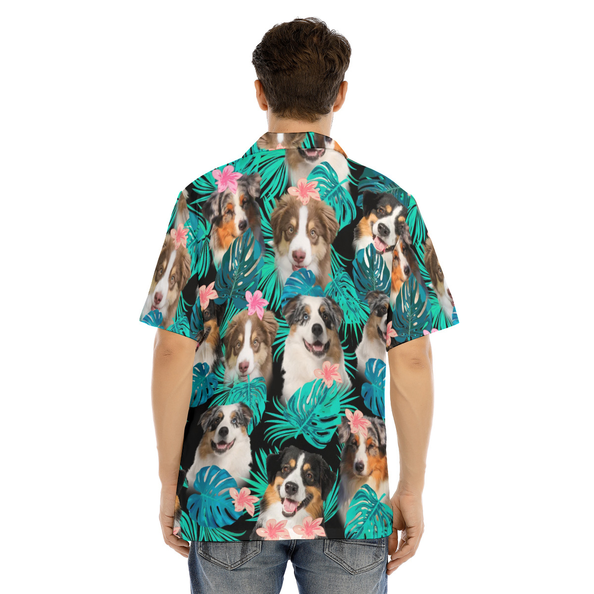 Miniature American Shepherds Men's Hawaiian Shirt