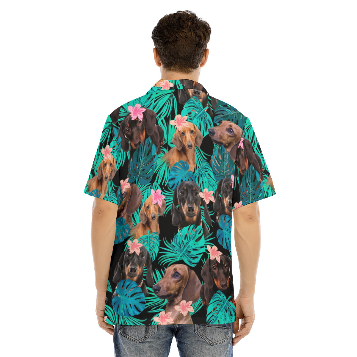 Dachshund Men's Hawaiian Shirt