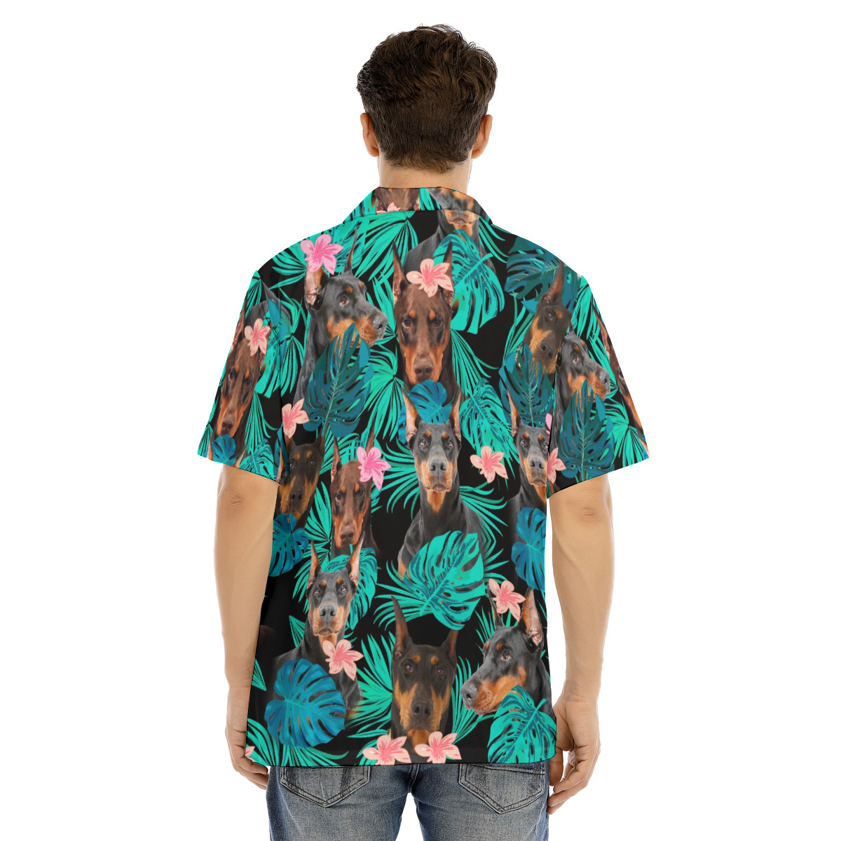 Doberman Pinscher Men's Hawaiian Shirt