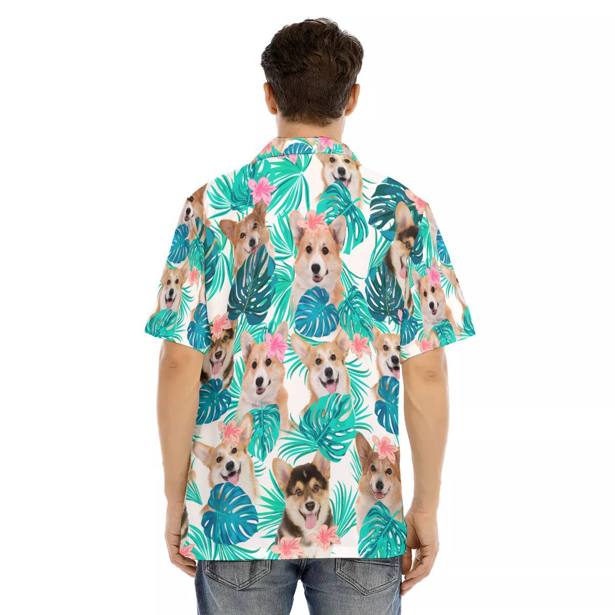 Corgi Men's Hawaiian Shirt | Best Dog Hawaiian Shirt For Men