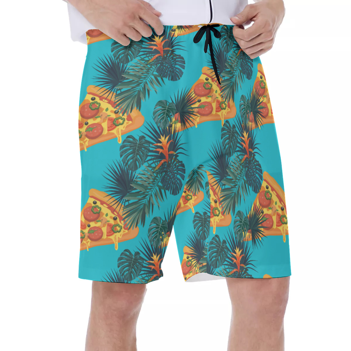 Pizza Men's Beach Shorts