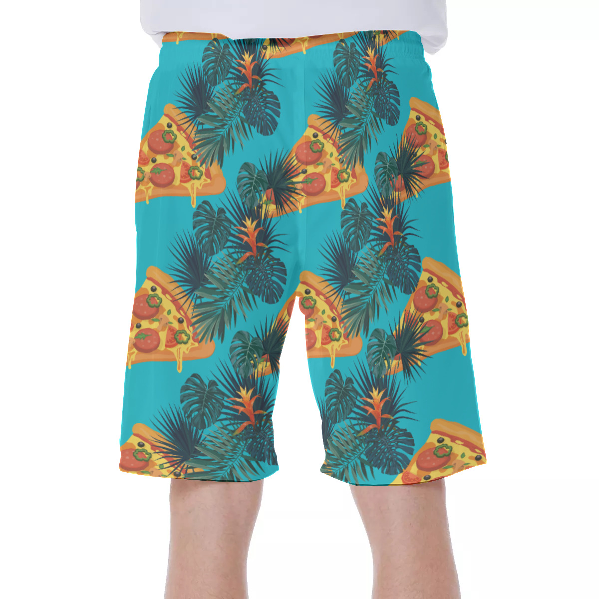 Pizza Men's Beach Shorts