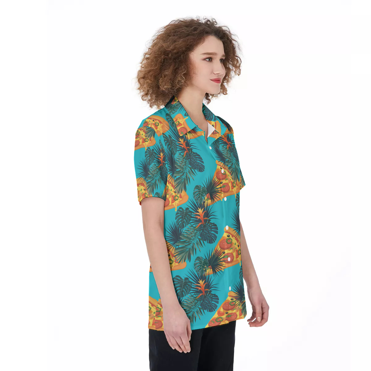 Pizza Hawaiian Shirt For Women | Best Hawaiian Food Shirt