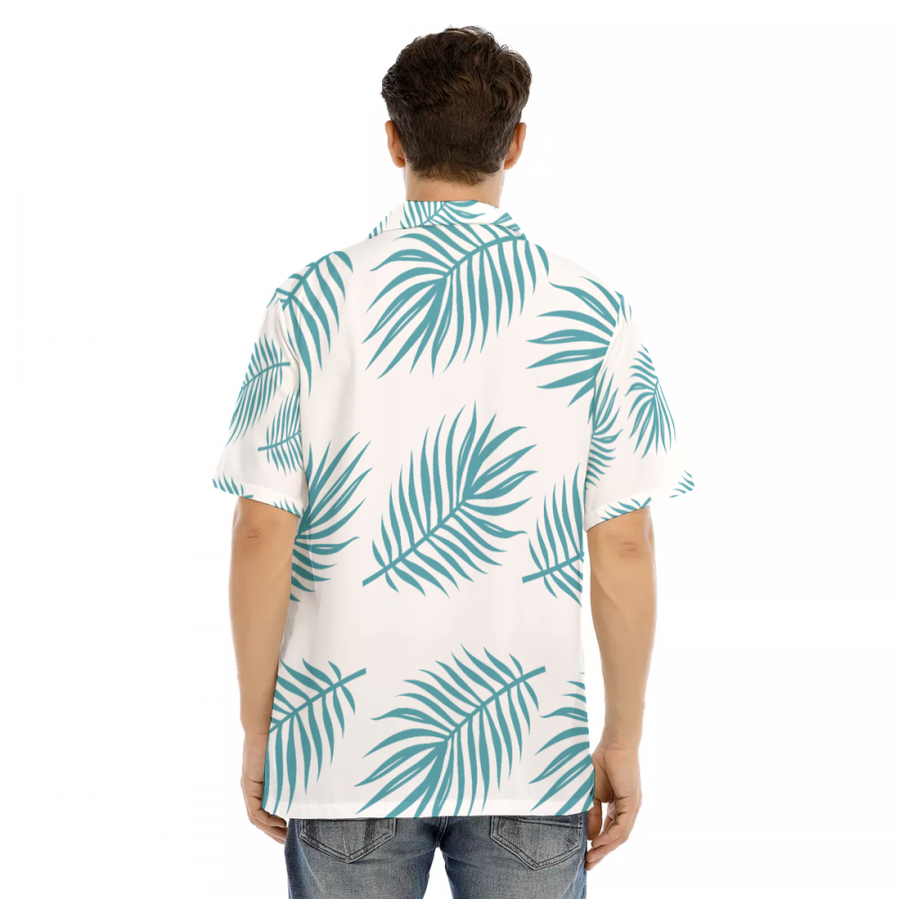 Green Floral Hawaiian Men's Hawaiian Shirt | Best Tropical Hawaiian Shirt Silk