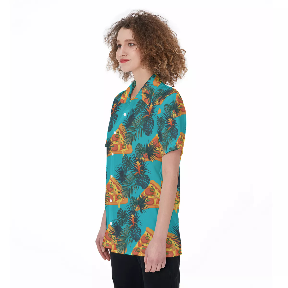 Pizza Hawaiian Shirt For Women | Best Hawaiian Food Shirt