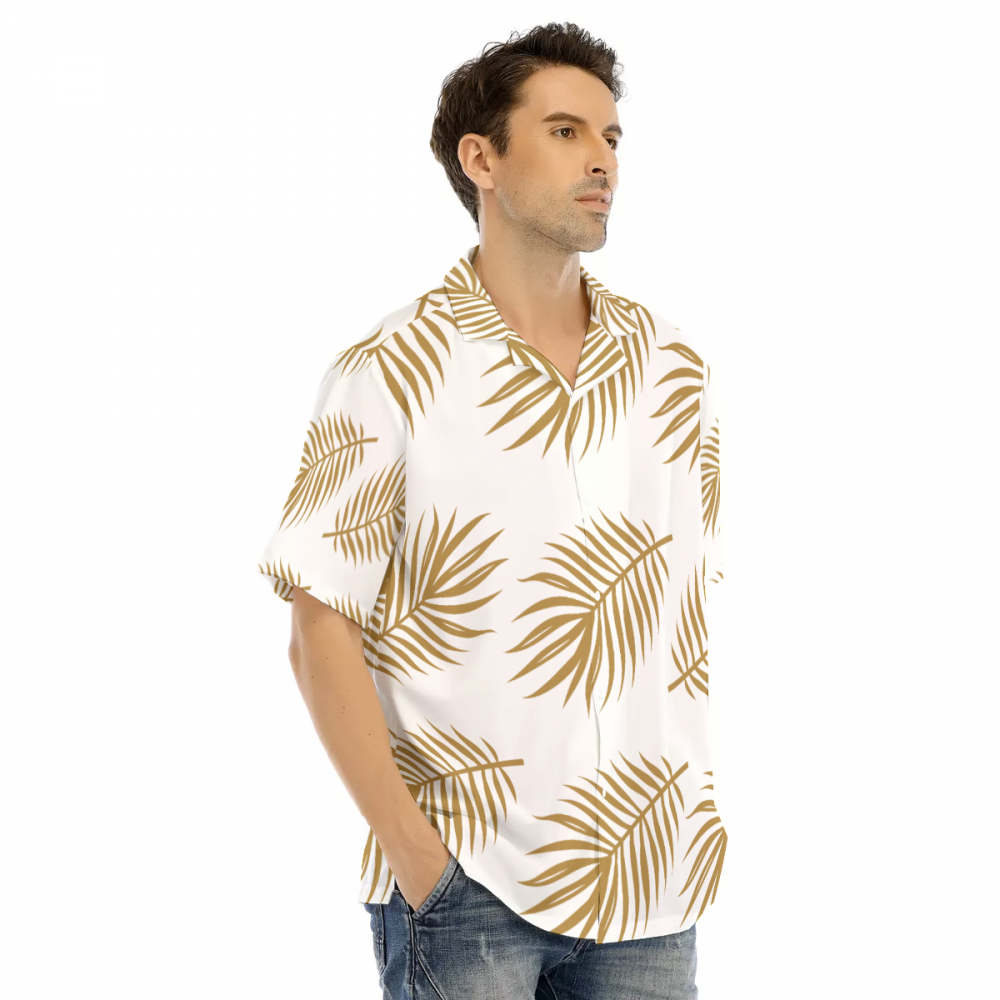 Floral Hawaiian Men's Hawaiian Shirt | Best Tropical Summer Party Short Sleeve Shirt
