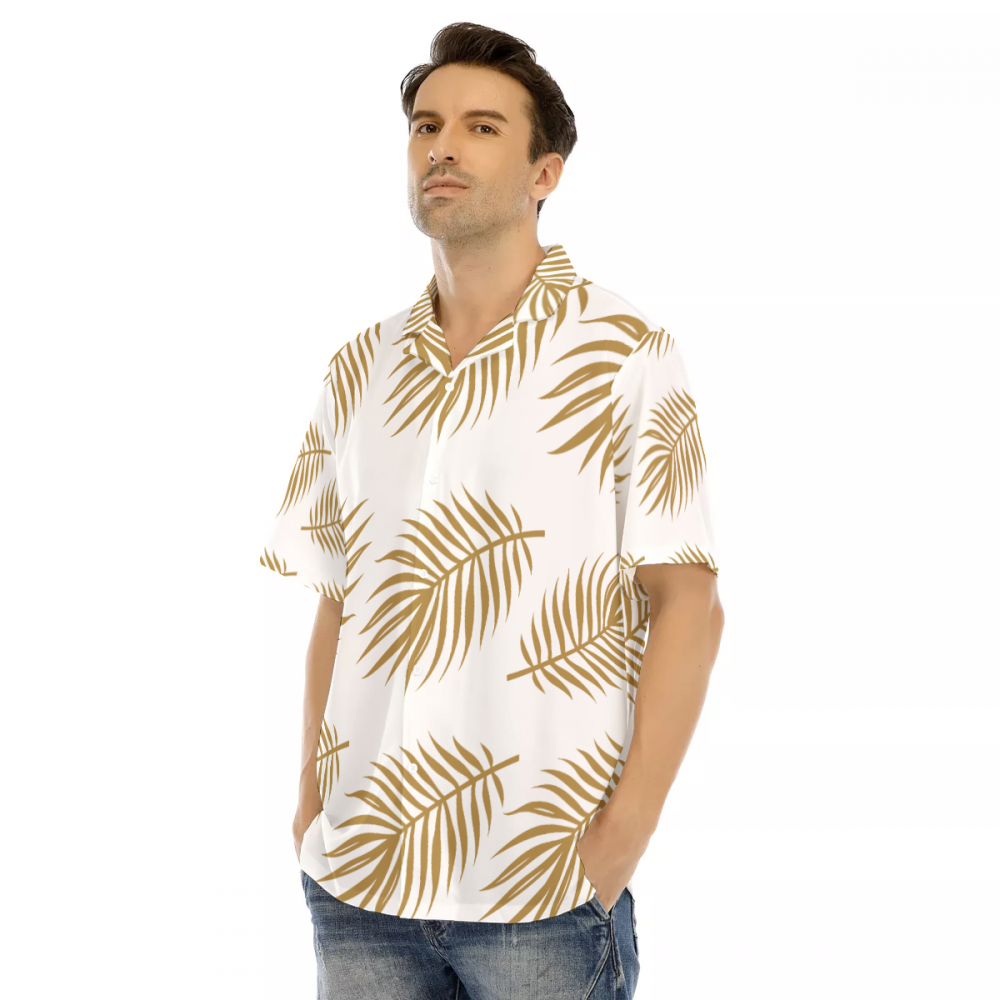 Floral Hawaiian Men's Hawaiian Shirt | Best Tropical Summer Party Short Sleeve Shirt